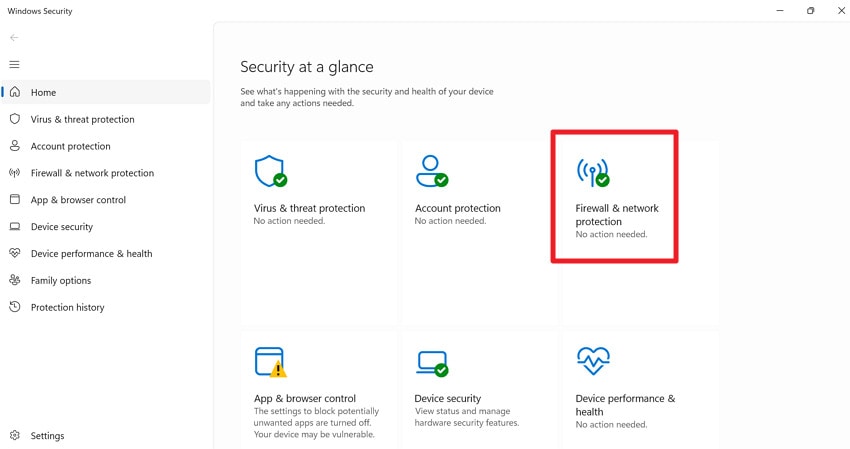 access firewall and network protection
